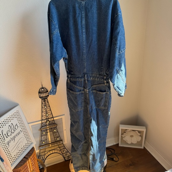 NWT Ronny Kobo Sebastian Denim Midi Dress Medium Wash Sz S - Picture 14 of 16